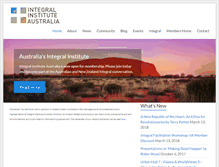 Tablet Screenshot of integralinstitute.org.au